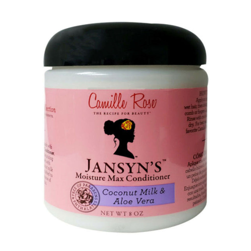 Camille Rose Naturals Jansyns Moisture Max Conditioner, Coconut Milk and Aloe Vera, 8 Oz